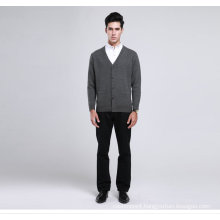 Yak Wool/Cashmere V Neck Cardigan Long Sleeve Sweater/Clothing/Garment/Knitwear